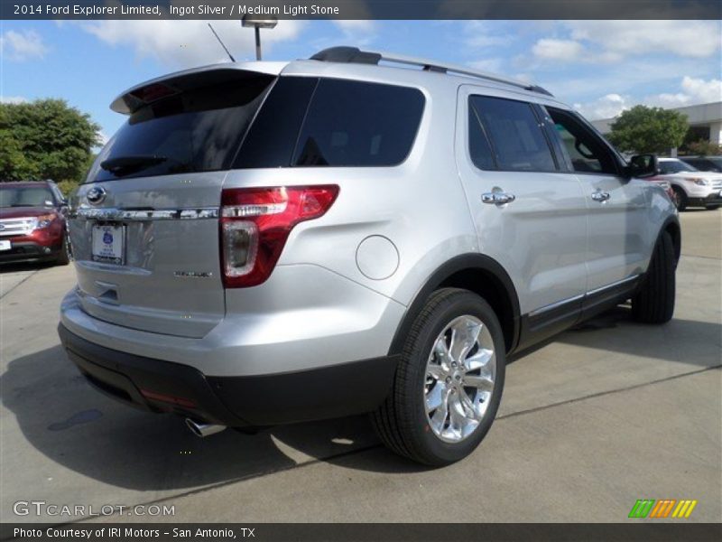 Ingot Silver / Medium Light Stone 2014 Ford Explorer Limited