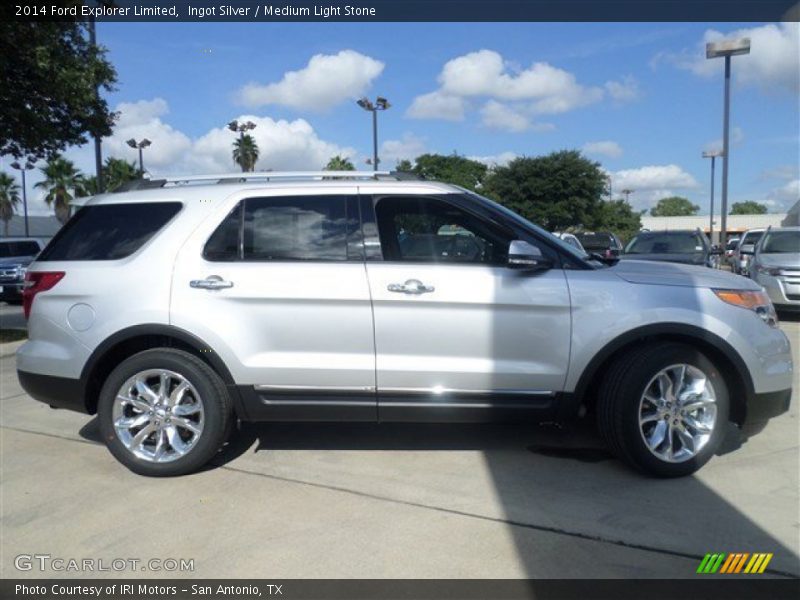 Ingot Silver / Medium Light Stone 2014 Ford Explorer Limited