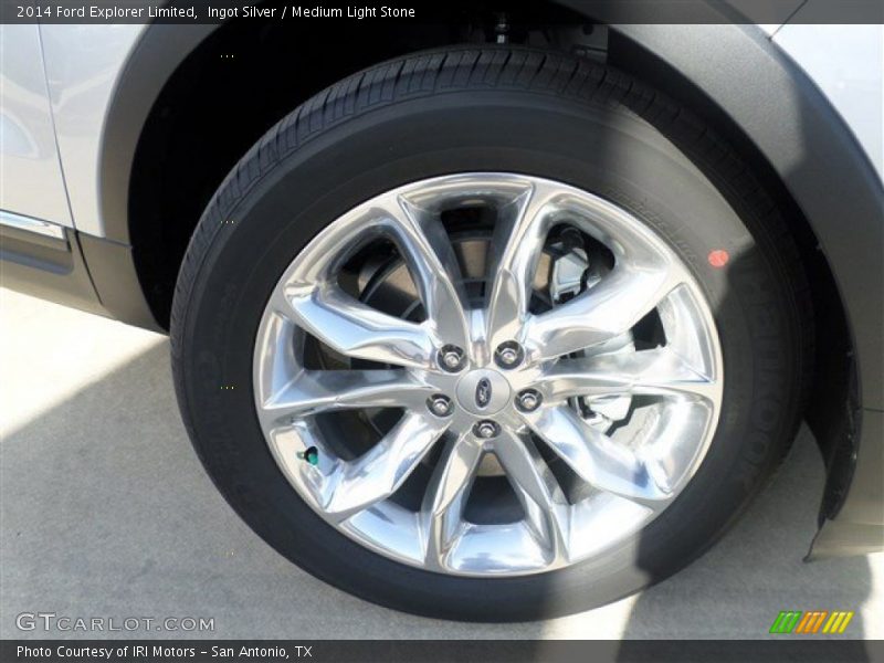 Ingot Silver / Medium Light Stone 2014 Ford Explorer Limited