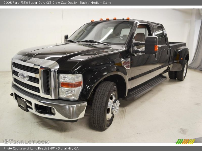 Black / Medium Stone 2008 Ford F350 Super Duty XLT Crew Cab Dually