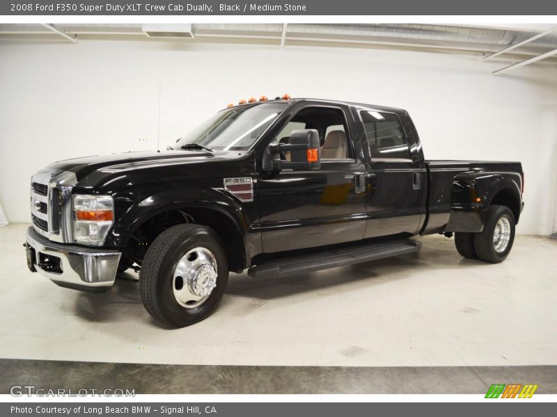 Black / Medium Stone 2008 Ford F350 Super Duty XLT Crew Cab Dually