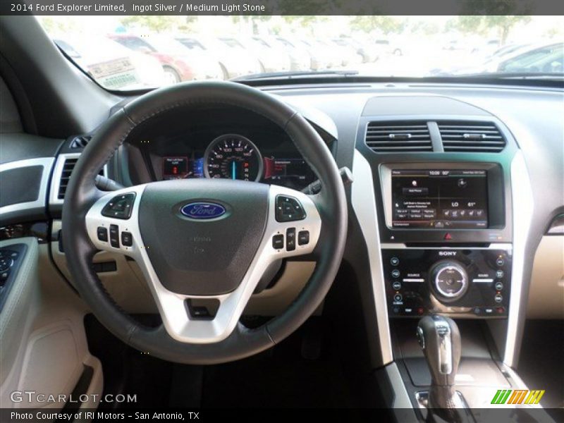 Ingot Silver / Medium Light Stone 2014 Ford Explorer Limited