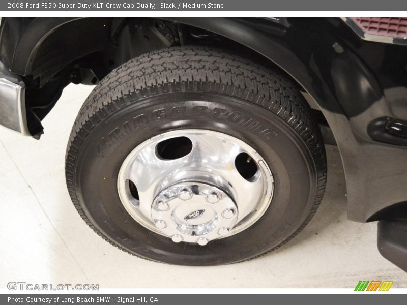 Black / Medium Stone 2008 Ford F350 Super Duty XLT Crew Cab Dually