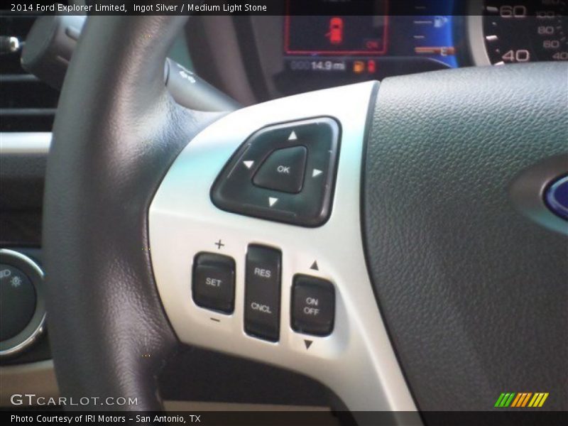Ingot Silver / Medium Light Stone 2014 Ford Explorer Limited