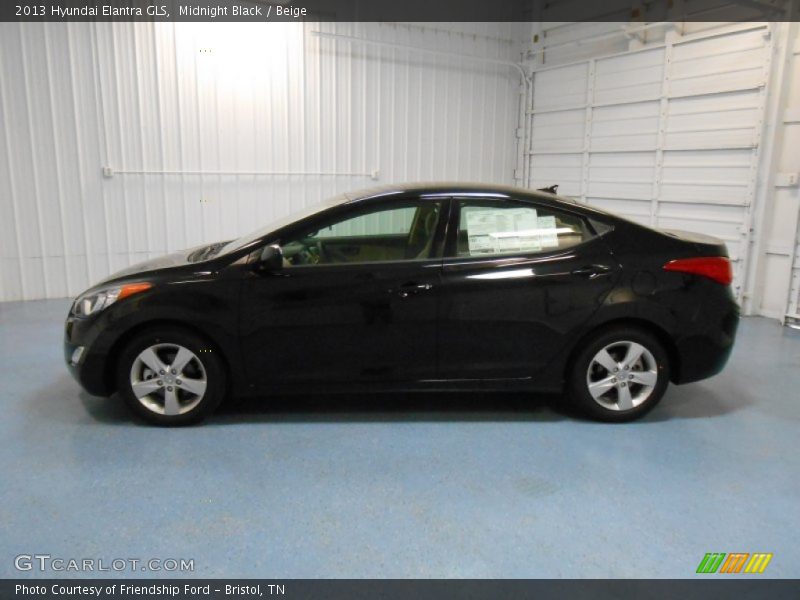 Midnight Black / Beige 2013 Hyundai Elantra GLS