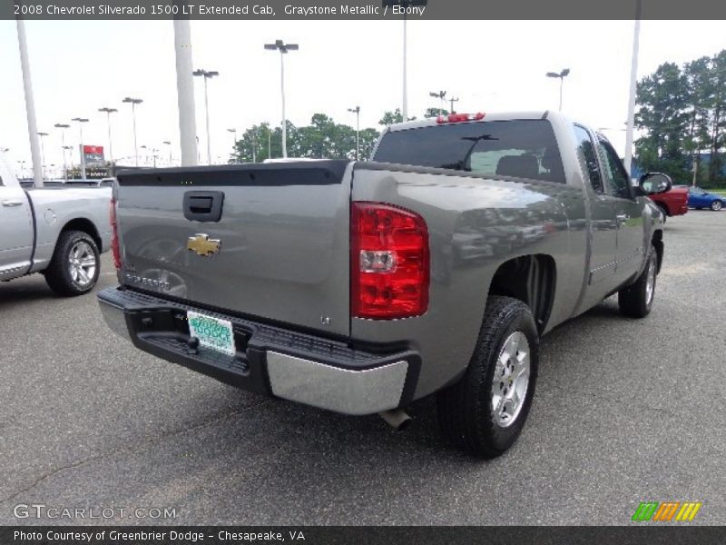 Graystone Metallic / Ebony 2008 Chevrolet Silverado 1500 LT Extended Cab