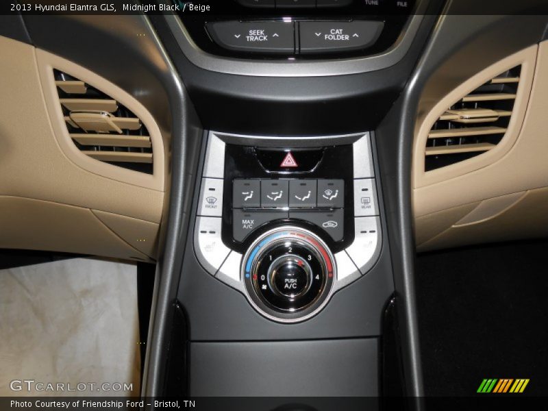 Midnight Black / Beige 2013 Hyundai Elantra GLS