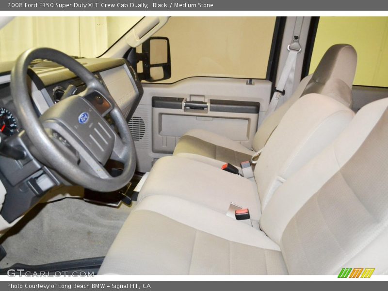Black / Medium Stone 2008 Ford F350 Super Duty XLT Crew Cab Dually