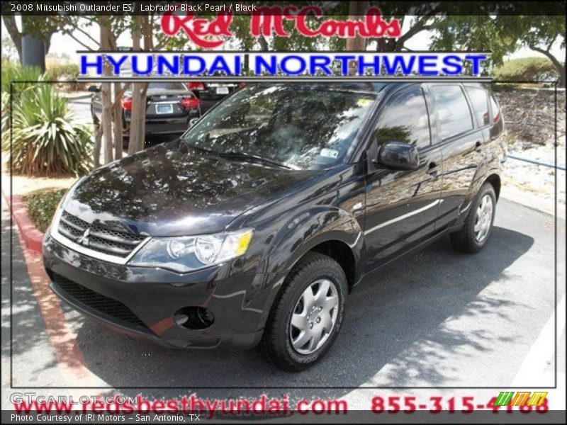 Labrador Black Pearl / Black 2008 Mitsubishi Outlander ES