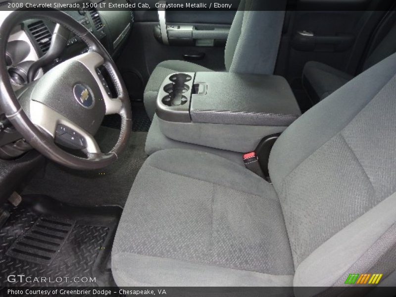 Graystone Metallic / Ebony 2008 Chevrolet Silverado 1500 LT Extended Cab