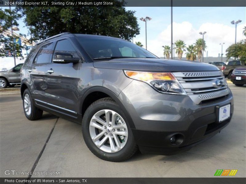 Sterling Gray / Medium Light Stone 2014 Ford Explorer XLT