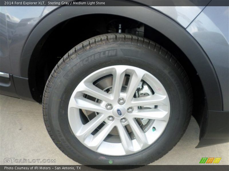 Sterling Gray / Medium Light Stone 2014 Ford Explorer XLT