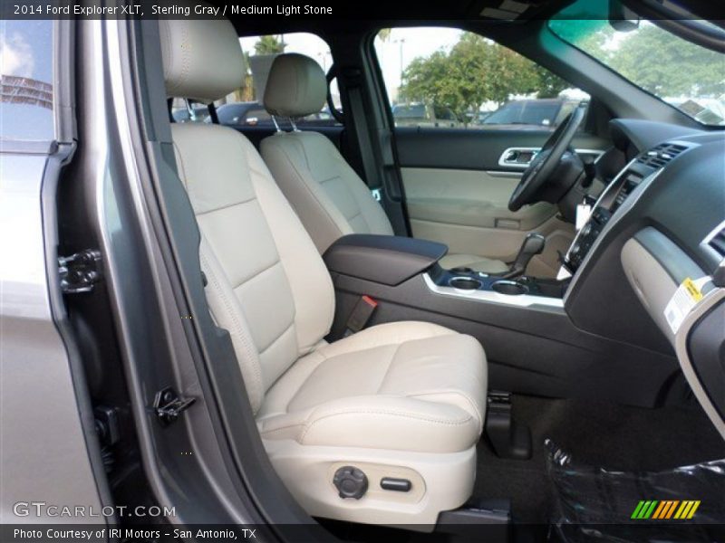Sterling Gray / Medium Light Stone 2014 Ford Explorer XLT