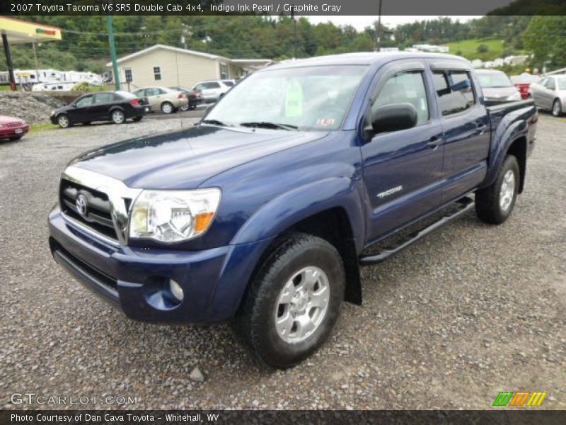 Indigo Ink Pearl / Graphite Gray 2007 Toyota Tacoma V6 SR5 Double Cab 4x4
