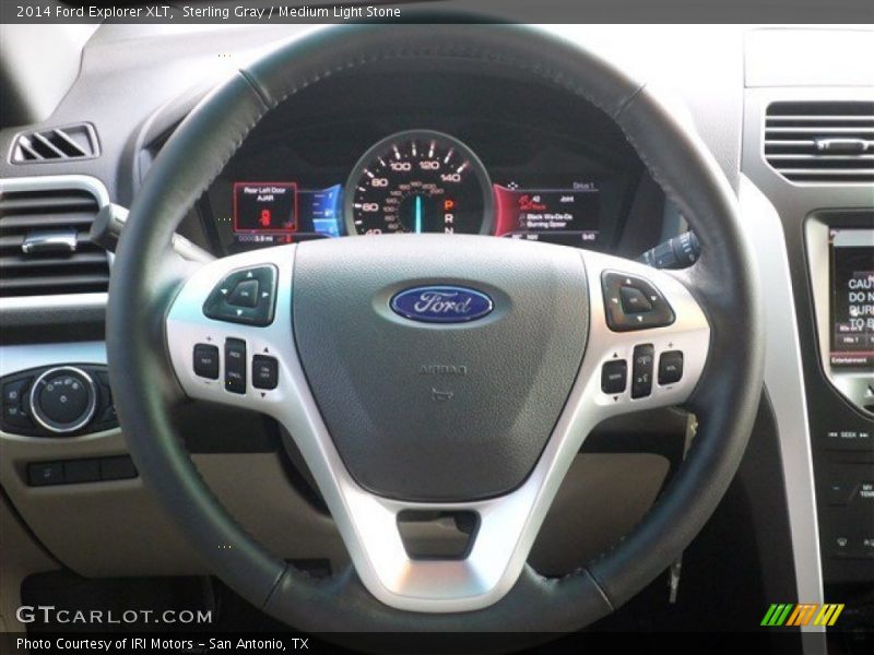 Sterling Gray / Medium Light Stone 2014 Ford Explorer XLT