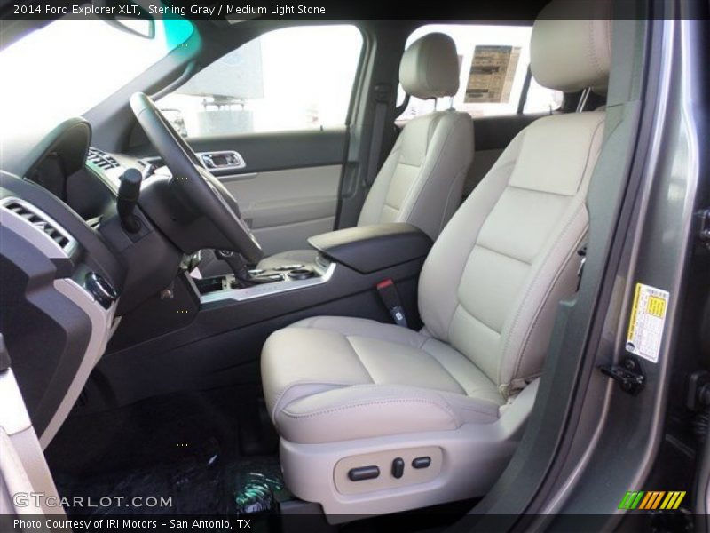 Sterling Gray / Medium Light Stone 2014 Ford Explorer XLT