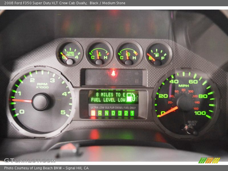 Black / Medium Stone 2008 Ford F350 Super Duty XLT Crew Cab Dually