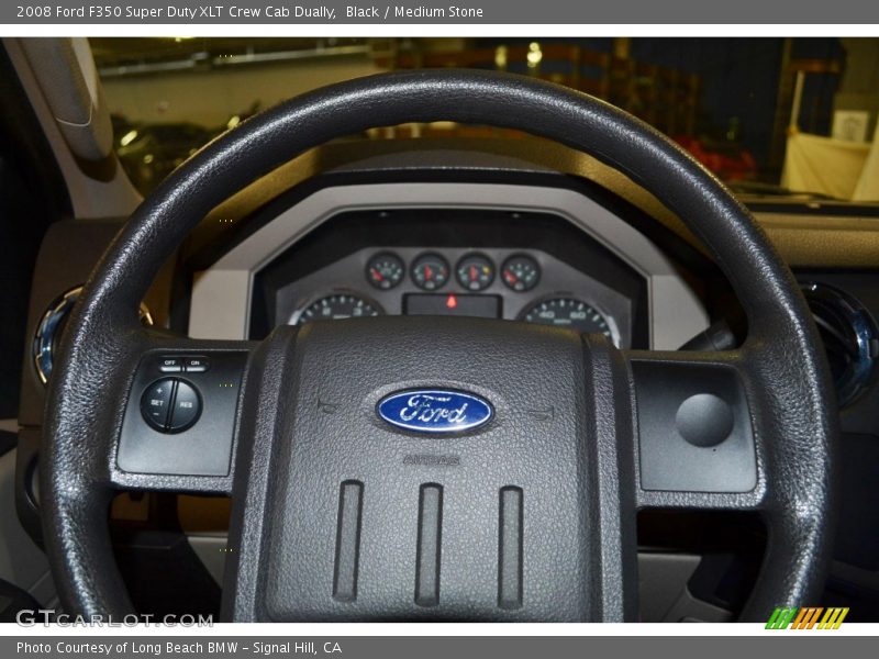 Black / Medium Stone 2008 Ford F350 Super Duty XLT Crew Cab Dually