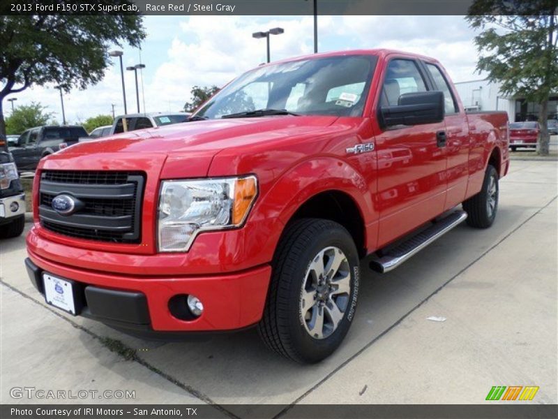 Race Red / Steel Gray 2013 Ford F150 STX SuperCab