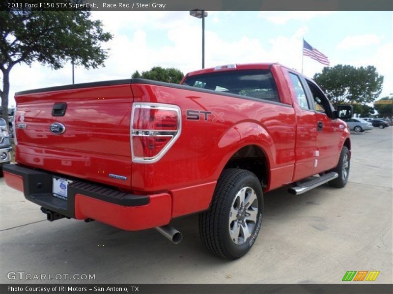 Race Red / Steel Gray 2013 Ford F150 STX SuperCab