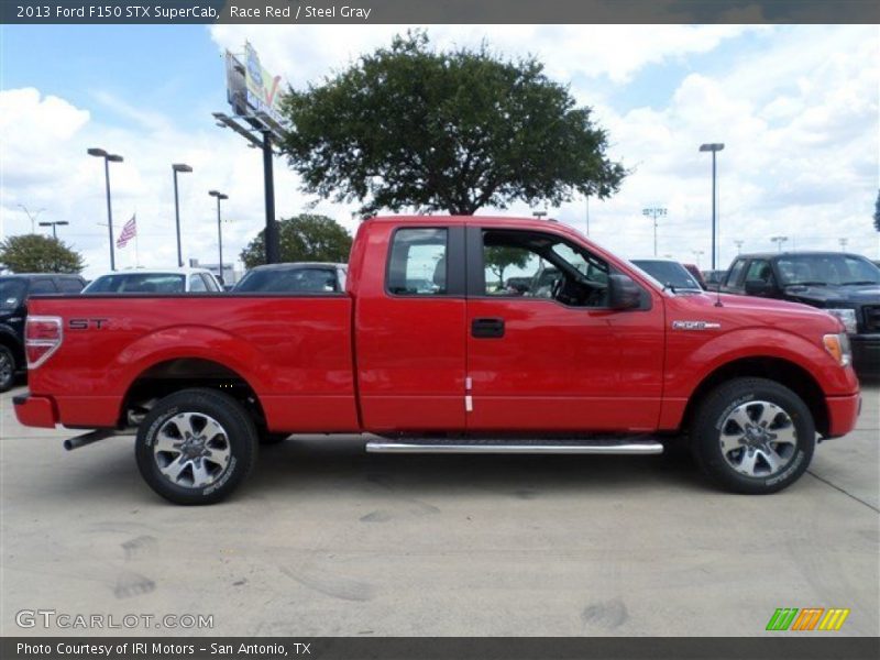Race Red / Steel Gray 2013 Ford F150 STX SuperCab