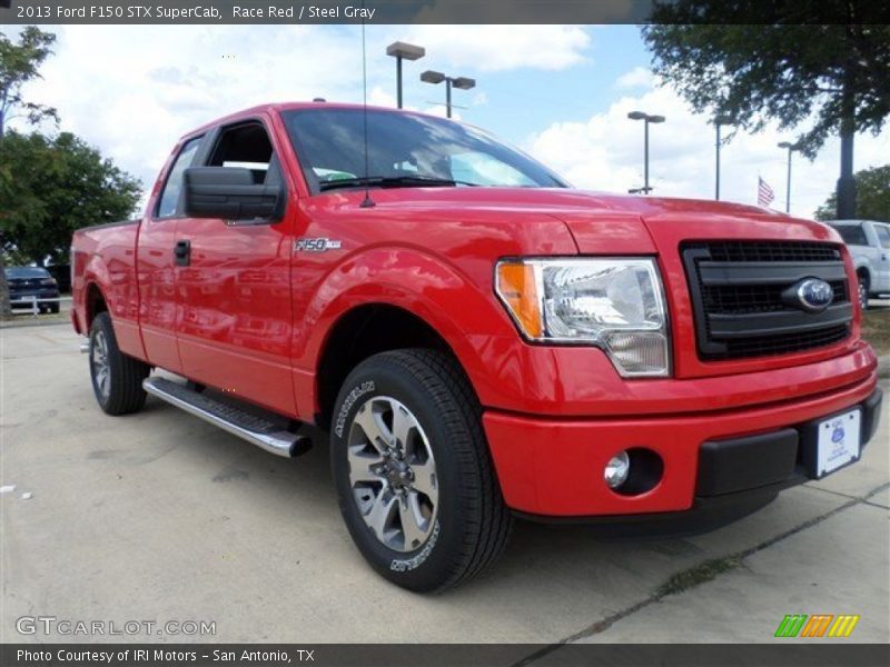 Race Red / Steel Gray 2013 Ford F150 STX SuperCab