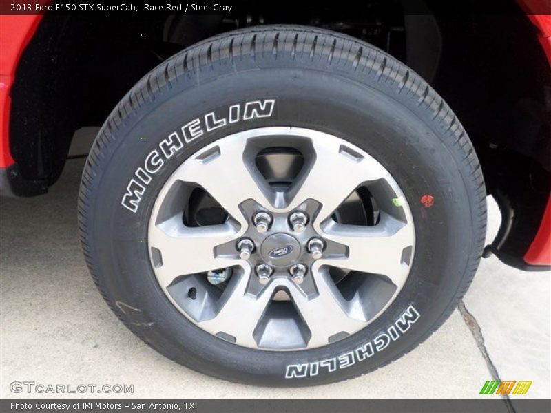 Race Red / Steel Gray 2013 Ford F150 STX SuperCab