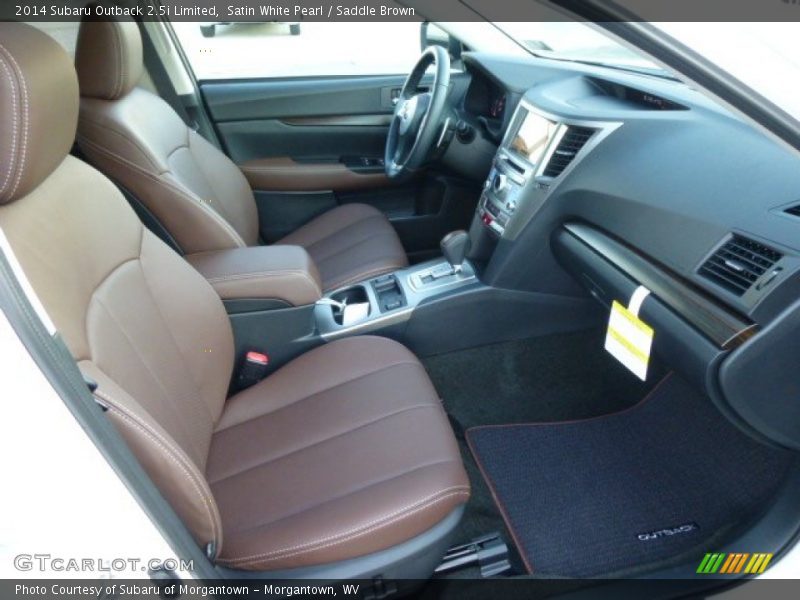 Front Seat of 2014 Outback 2.5i Limited