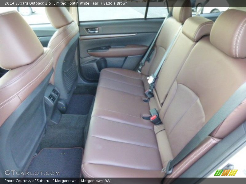 Rear Seat of 2014 Outback 2.5i Limited