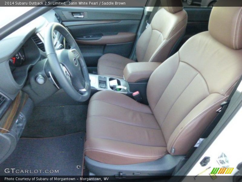 Front Seat of 2014 Outback 2.5i Limited