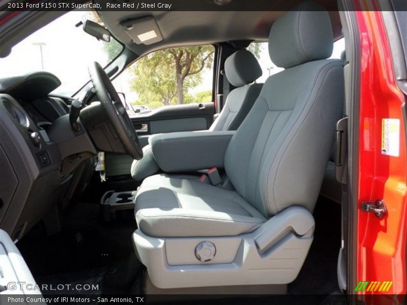 Race Red / Steel Gray 2013 Ford F150 STX SuperCab