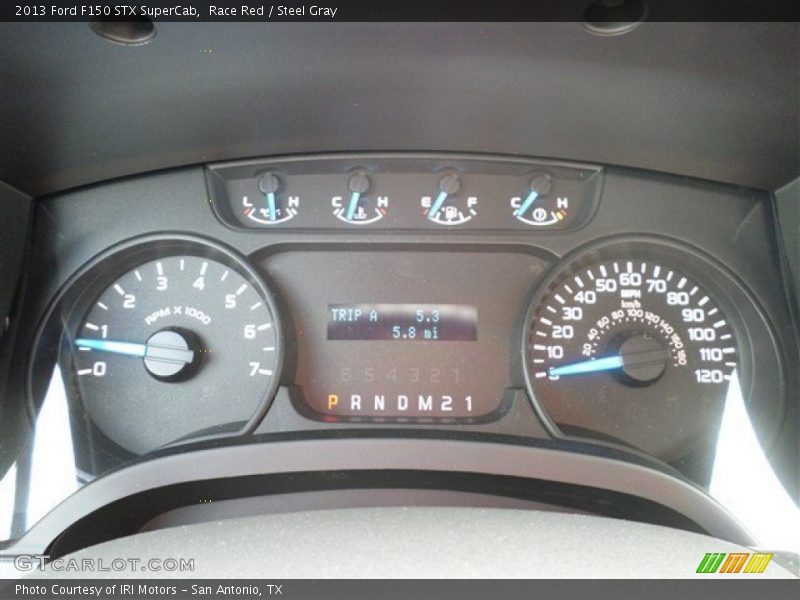 Race Red / Steel Gray 2013 Ford F150 STX SuperCab