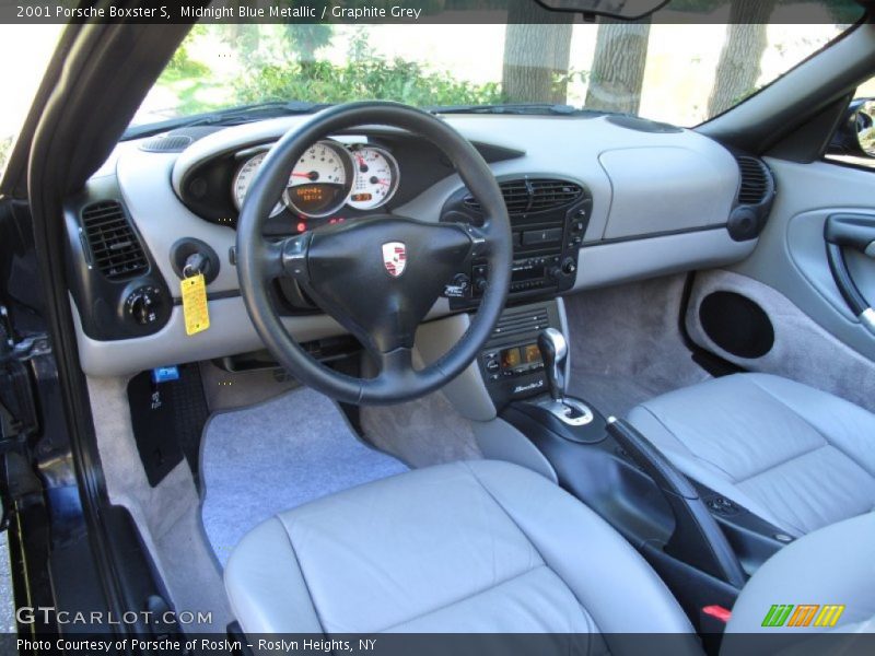 Midnight Blue Metallic / Graphite Grey 2001 Porsche Boxster S