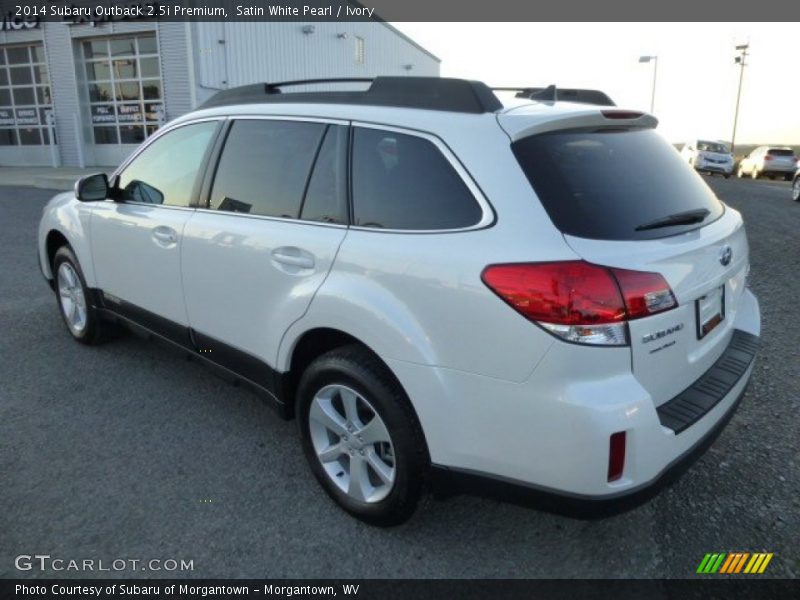 Satin White Pearl / Ivory 2014 Subaru Outback 2.5i Premium