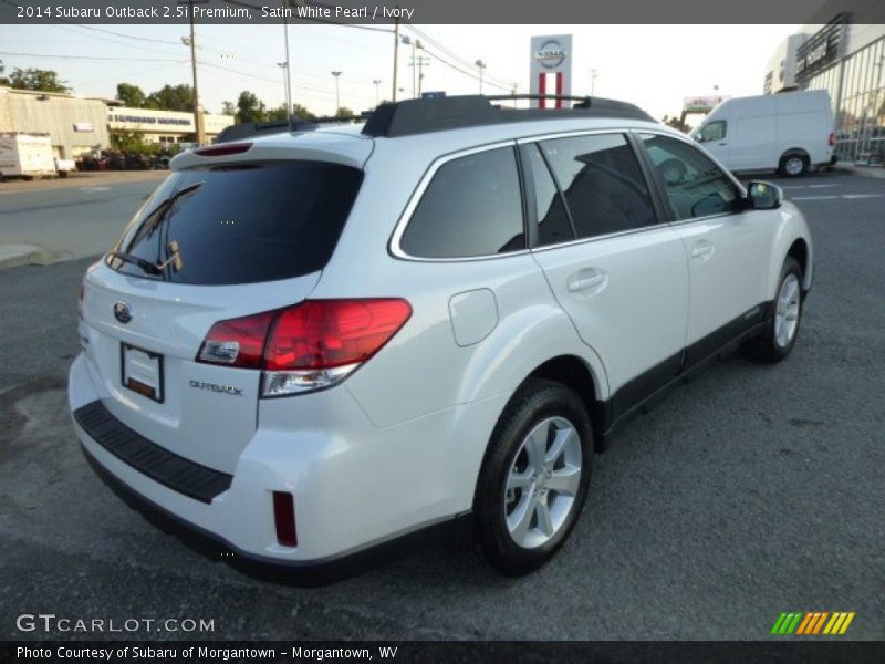 Satin White Pearl / Ivory 2014 Subaru Outback 2.5i Premium