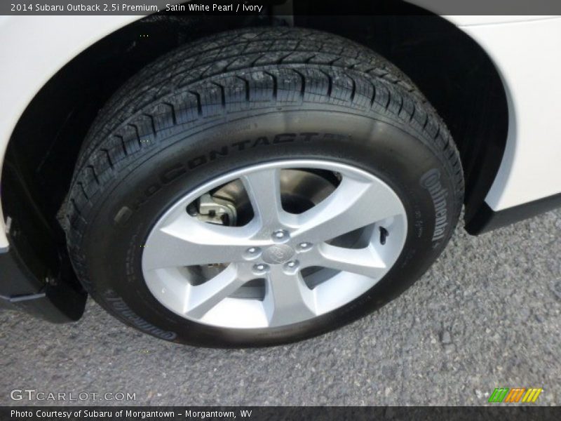 Satin White Pearl / Ivory 2014 Subaru Outback 2.5i Premium
