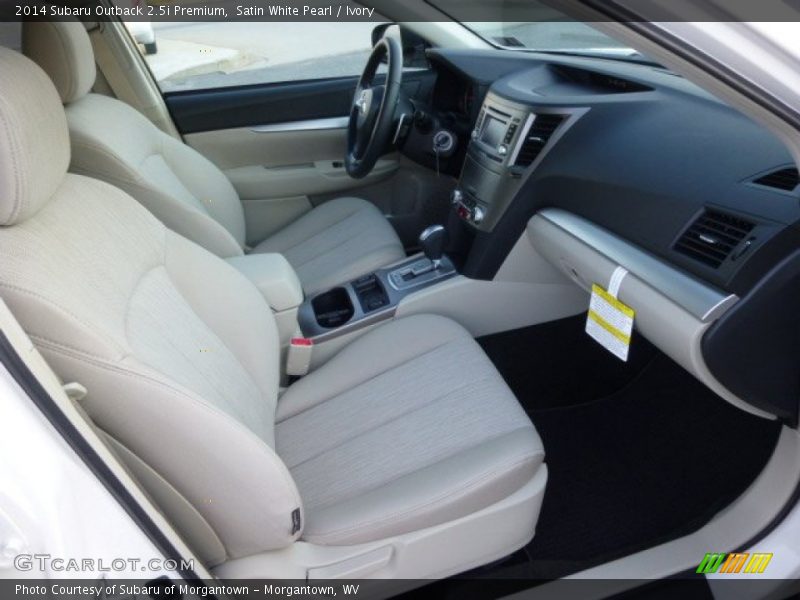 Satin White Pearl / Ivory 2014 Subaru Outback 2.5i Premium