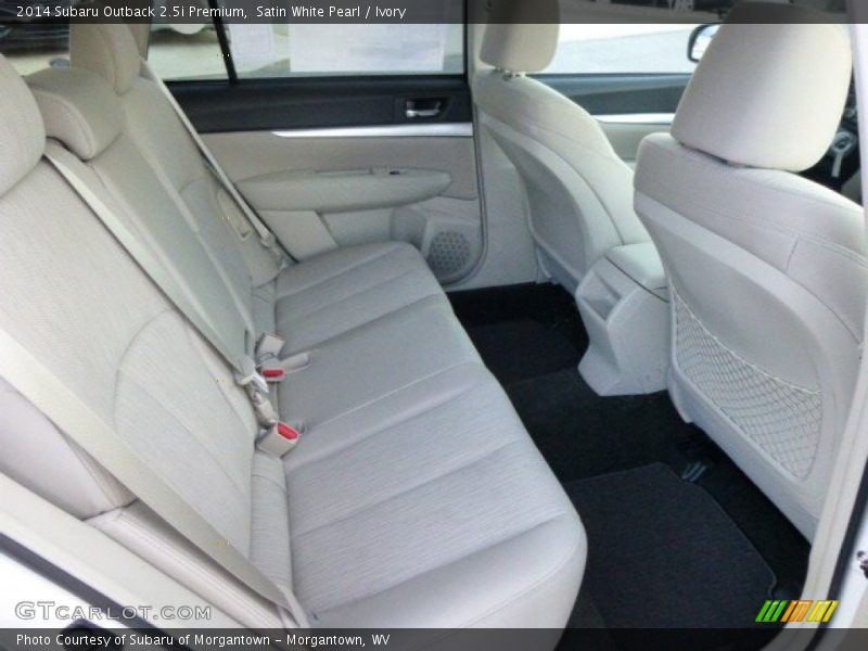 Satin White Pearl / Ivory 2014 Subaru Outback 2.5i Premium