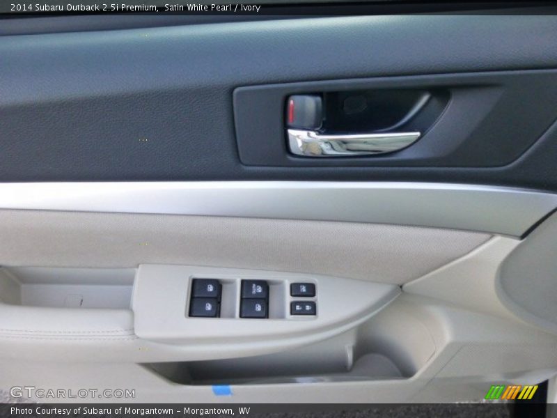 Satin White Pearl / Ivory 2014 Subaru Outback 2.5i Premium