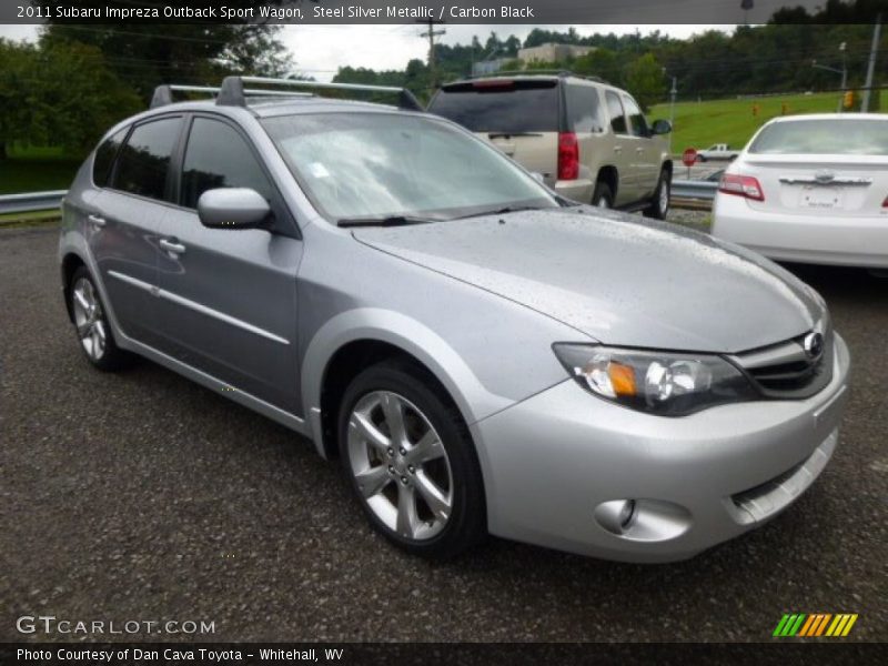Steel Silver Metallic / Carbon Black 2011 Subaru Impreza Outback Sport Wagon