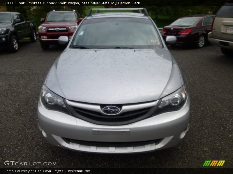 Steel Silver Metallic / Carbon Black 2011 Subaru Impreza Outback Sport Wagon