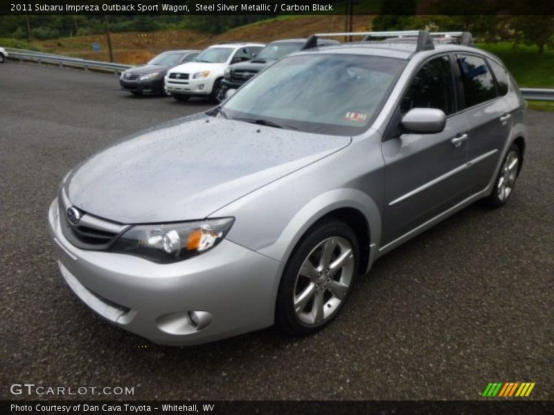 Steel Silver Metallic / Carbon Black 2011 Subaru Impreza Outback Sport Wagon