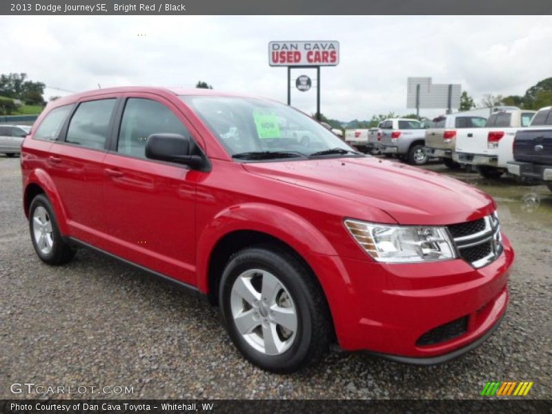 Bright Red / Black 2013 Dodge Journey SE