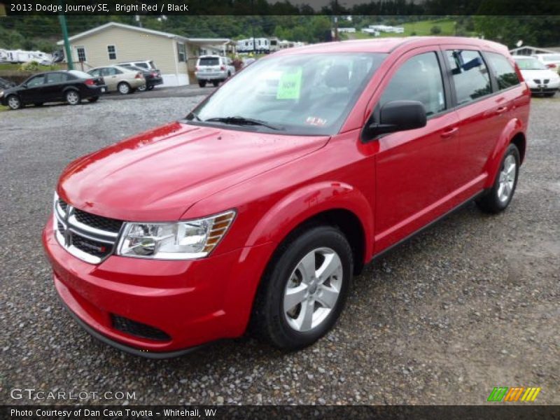 Bright Red / Black 2013 Dodge Journey SE