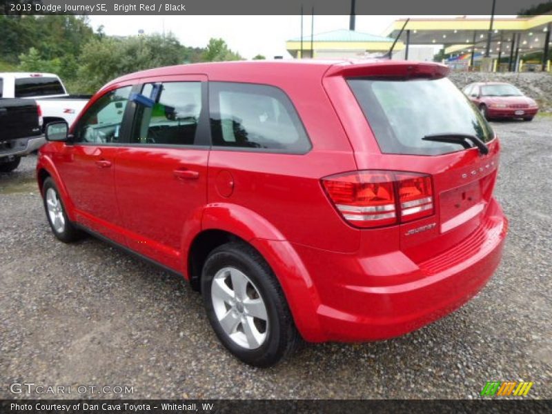 Bright Red / Black 2013 Dodge Journey SE