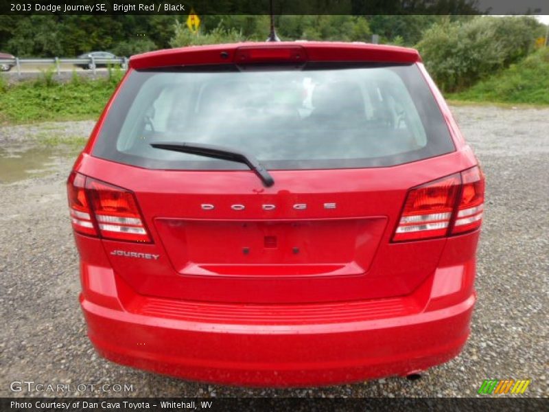 Bright Red / Black 2013 Dodge Journey SE