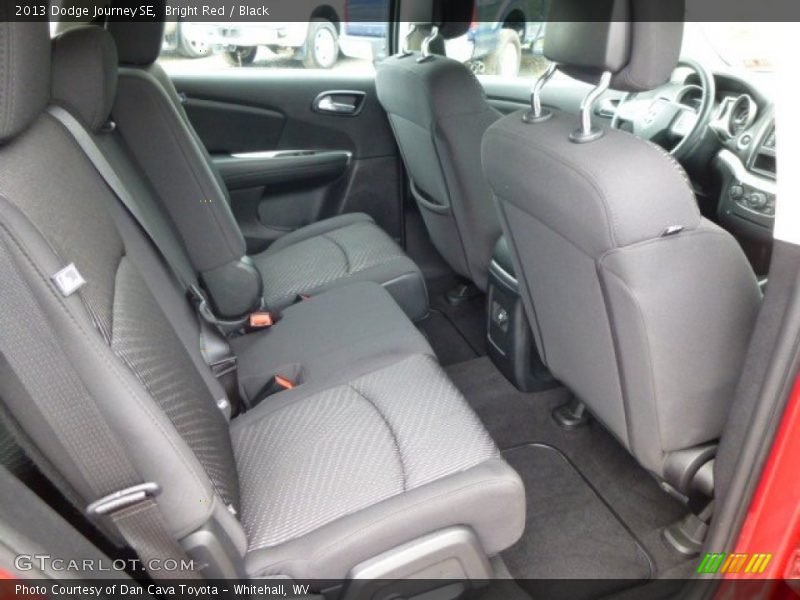 Bright Red / Black 2013 Dodge Journey SE