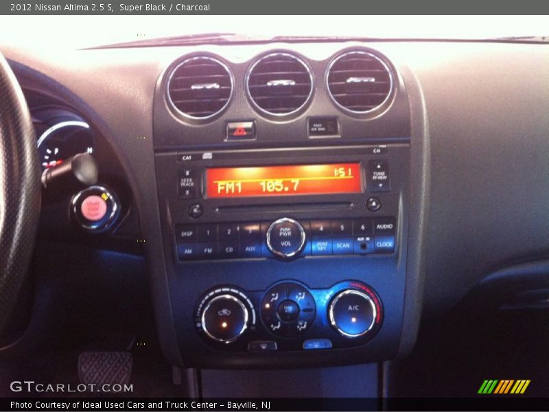 Super Black / Charcoal 2012 Nissan Altima 2.5 S