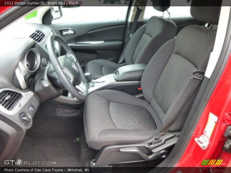 Bright Red / Black 2013 Dodge Journey SE