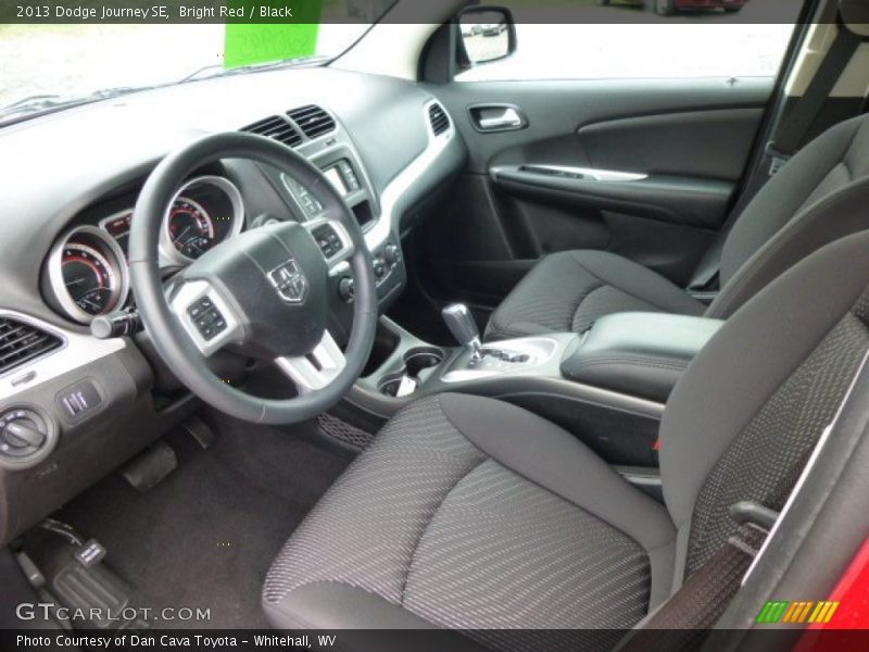 Bright Red / Black 2013 Dodge Journey SE
